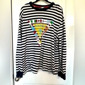 *** Vintage*** Guess Game Striped Long Sleeve